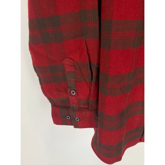 MTN OPS Tamarack Tech Button Up Flannel Shirt Mens 2XL Brick Red Long Sleeve New - Picture 6 of 10
